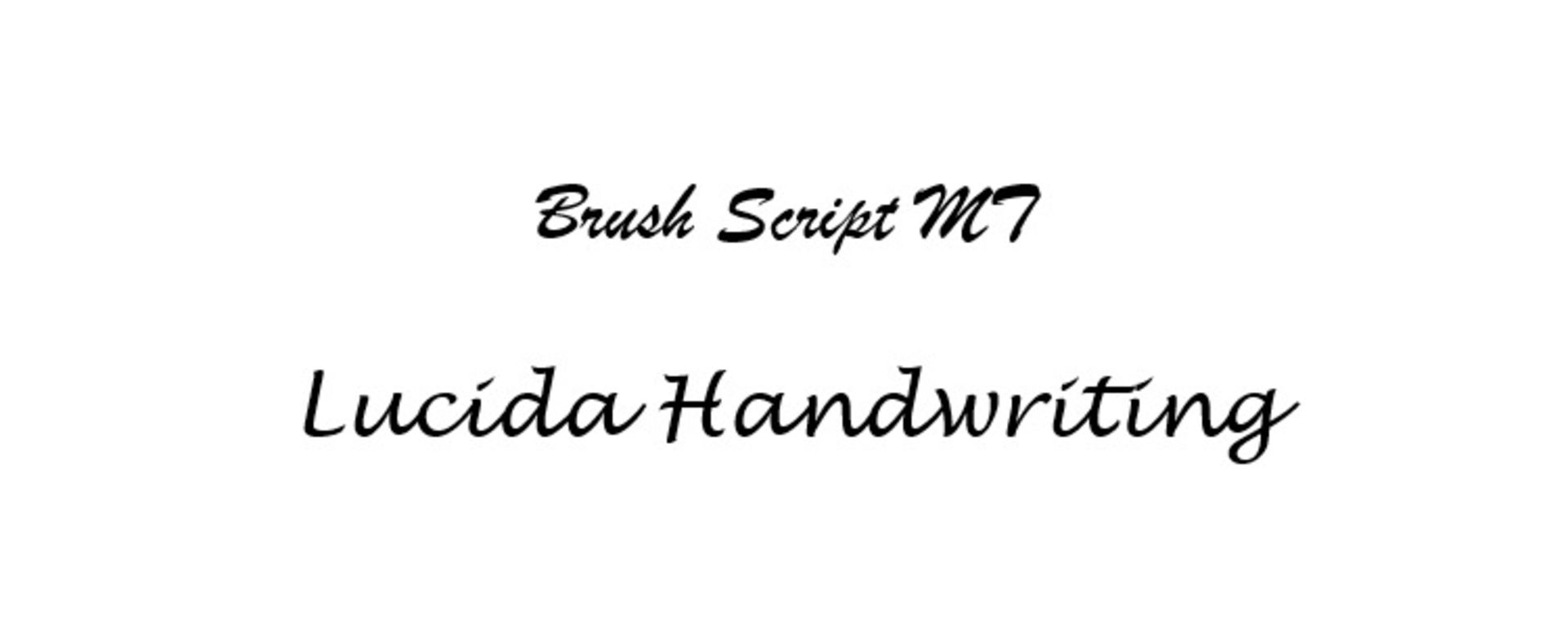 دو نوع فونت Script لاتین