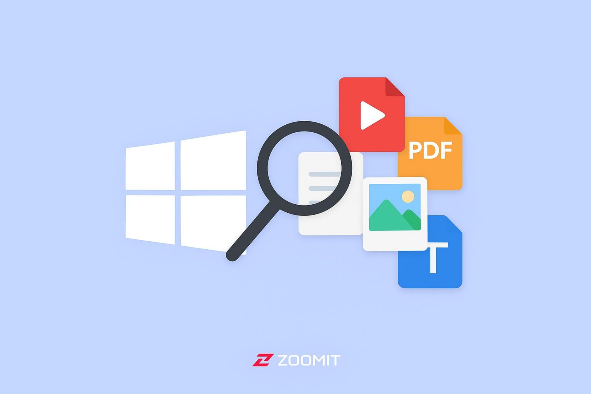 جست‌وجوی فایل‌ها در ویندوز