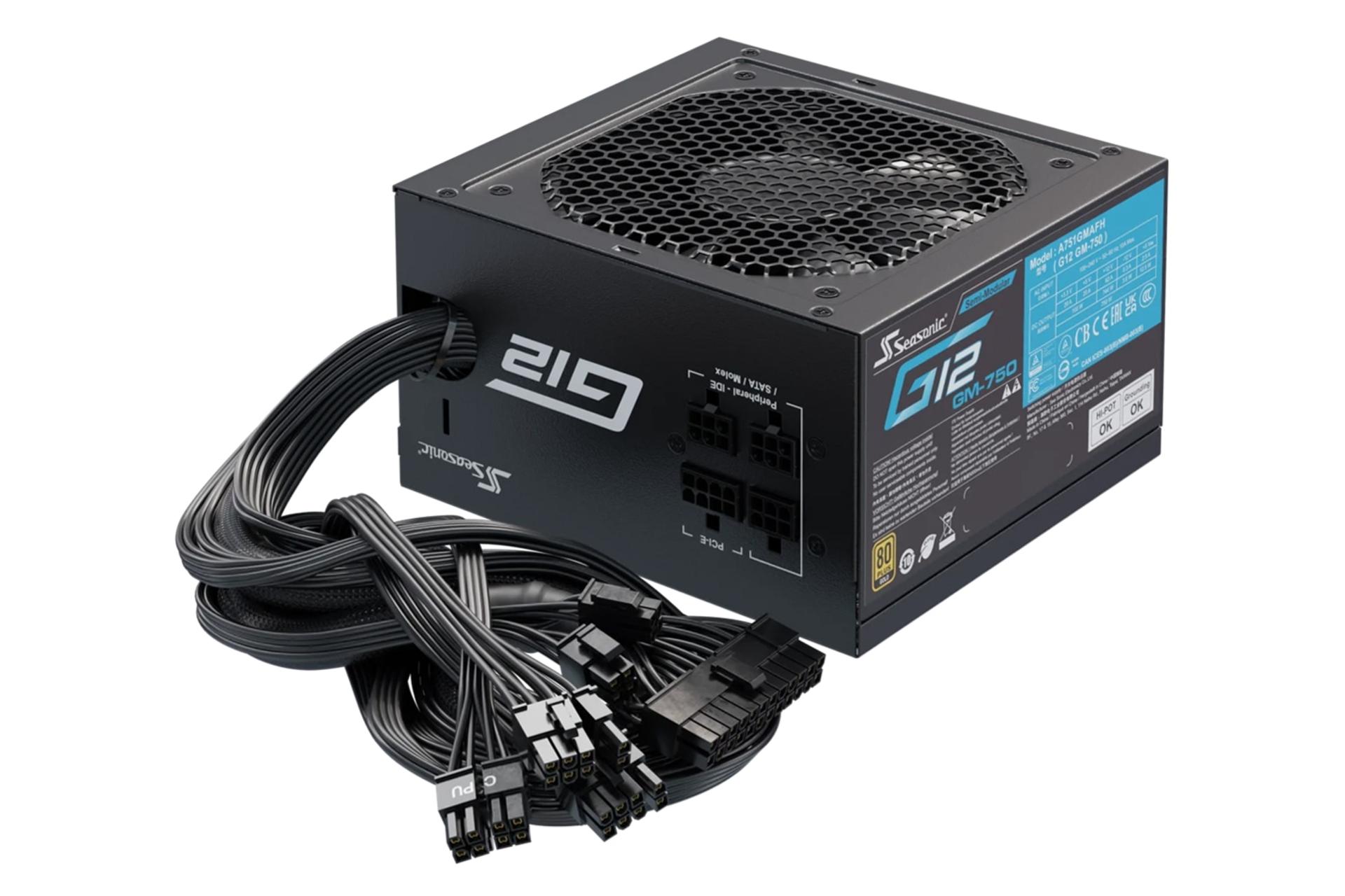 کابل های پاور کامپیوتر سی سونیک Seasonic G12 GM 750W