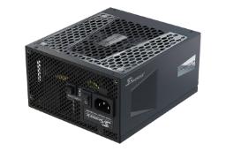 نمای نیمرخ پاور کامپیوتر سی سونیک PRIME PX با توان 1000 وات با نمایش لوگو و درگاه برق