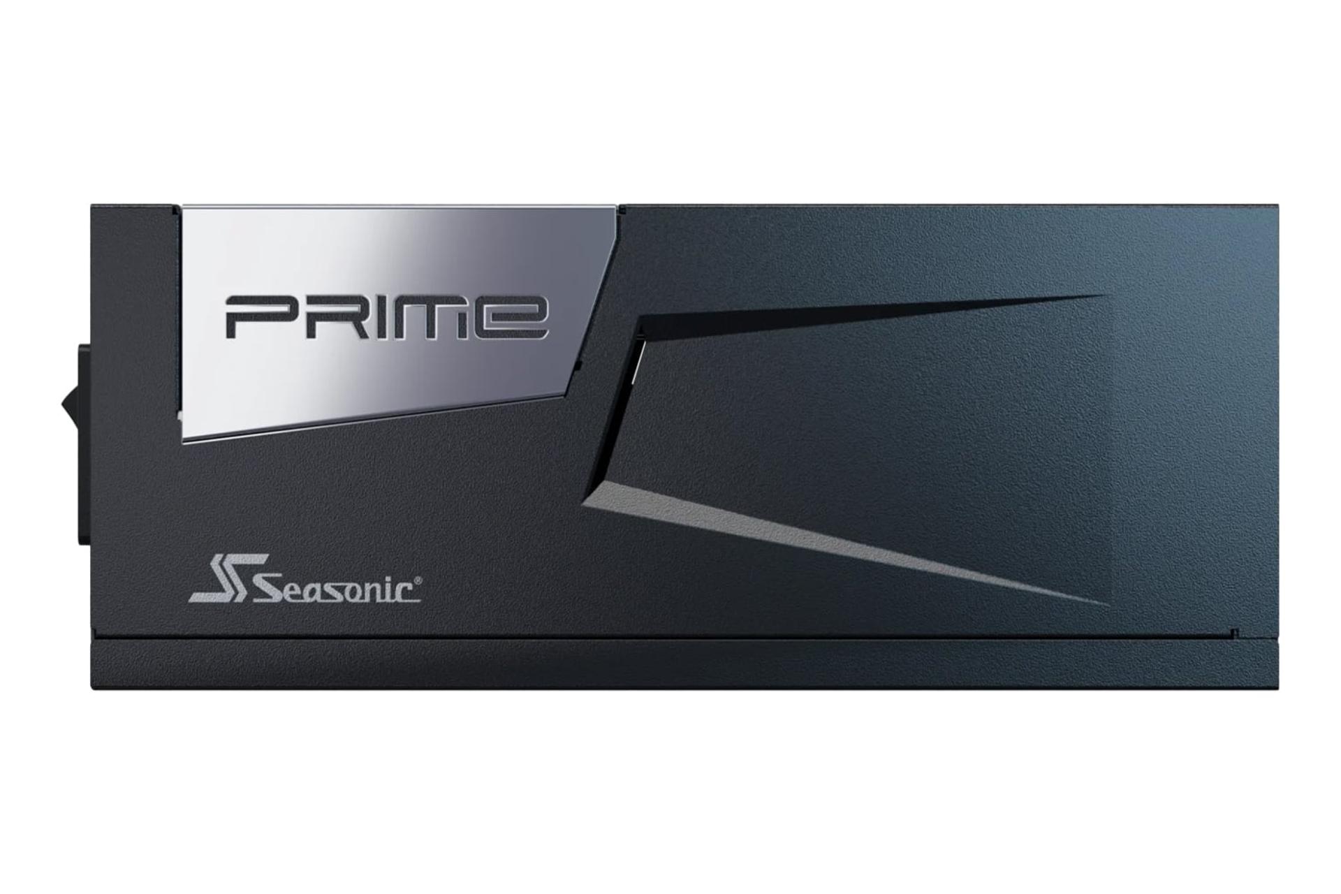 نمای پنل کناری پاور کامپیوتر سی سونیک PRIME PX ATX 3.1 با توان 1600 وات با نمایش لوگو