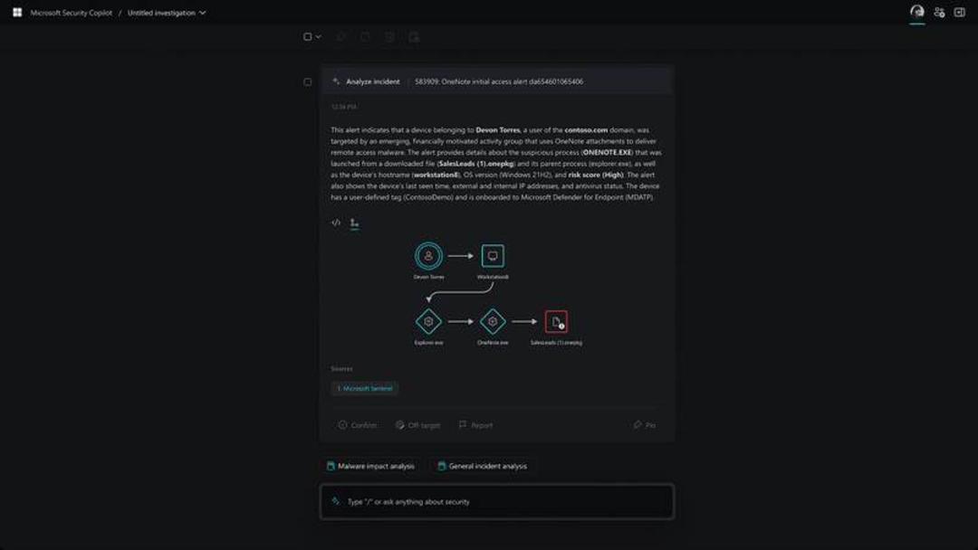 دستیار هوش مصنوعی امنیتی مایکروسافت Security Copilot