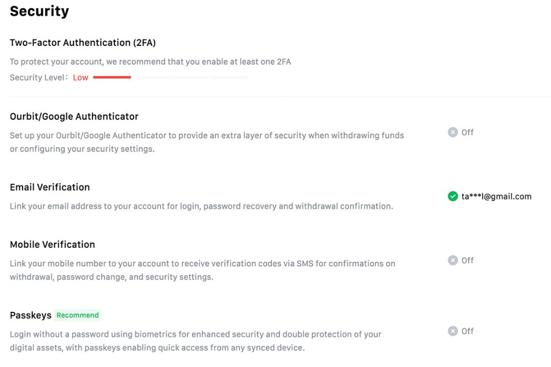 مرکز امنیت در صرافی اوربیت