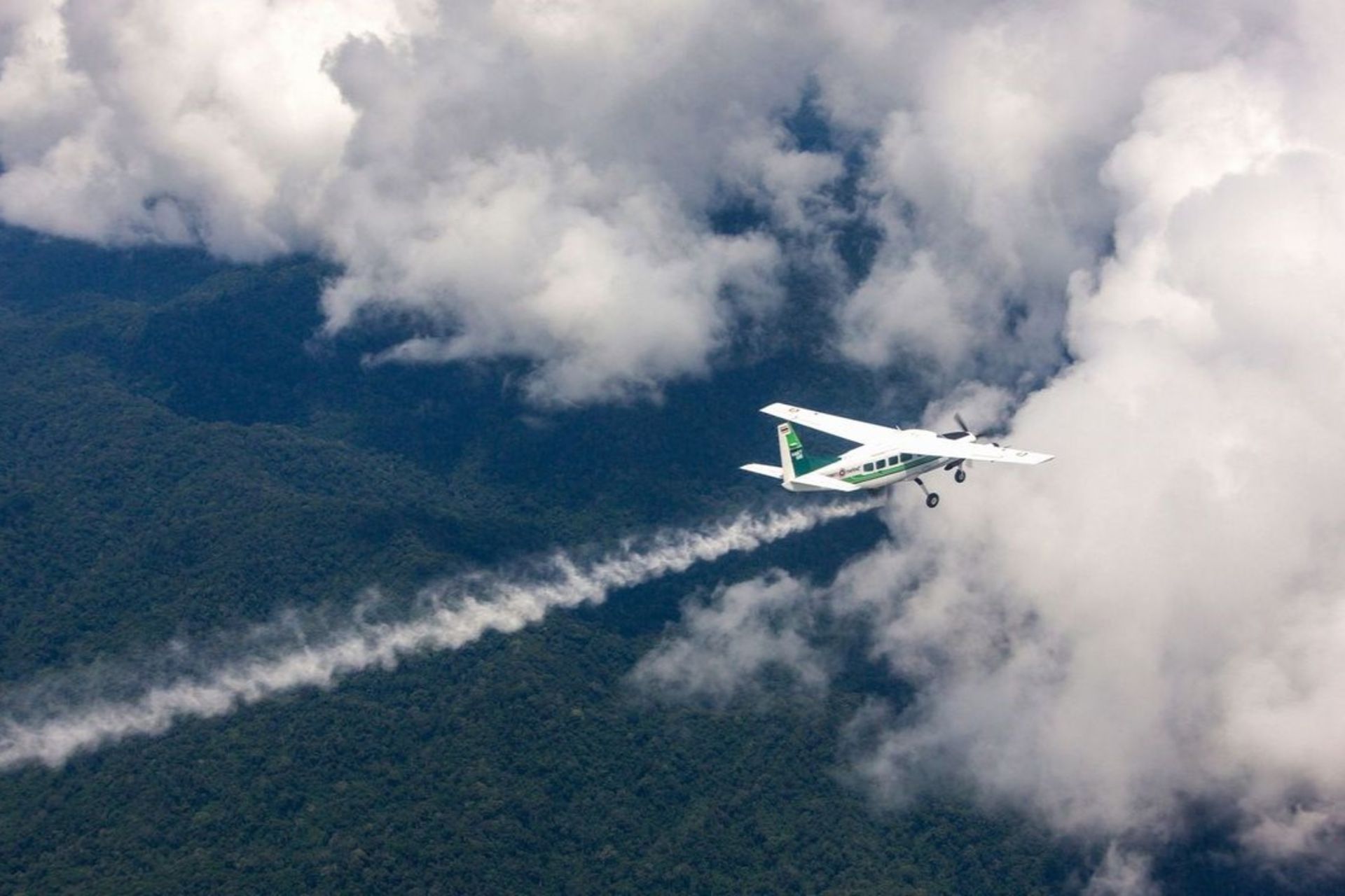 هواپیما در طرح بارورسازی ابرها