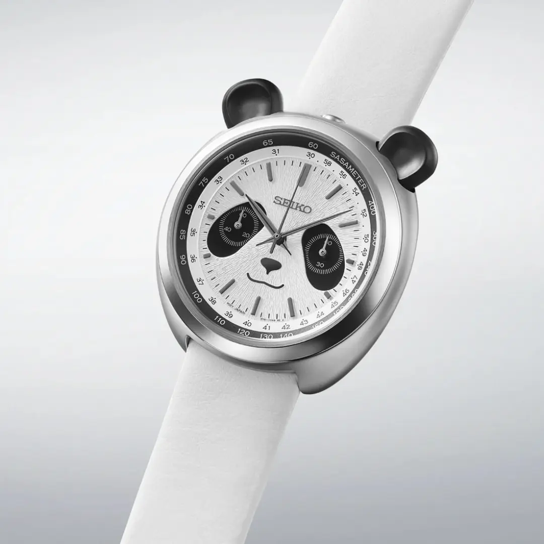 ساعت مچی سیکو (Seiko) با صفحه پاندا و طرح خرس