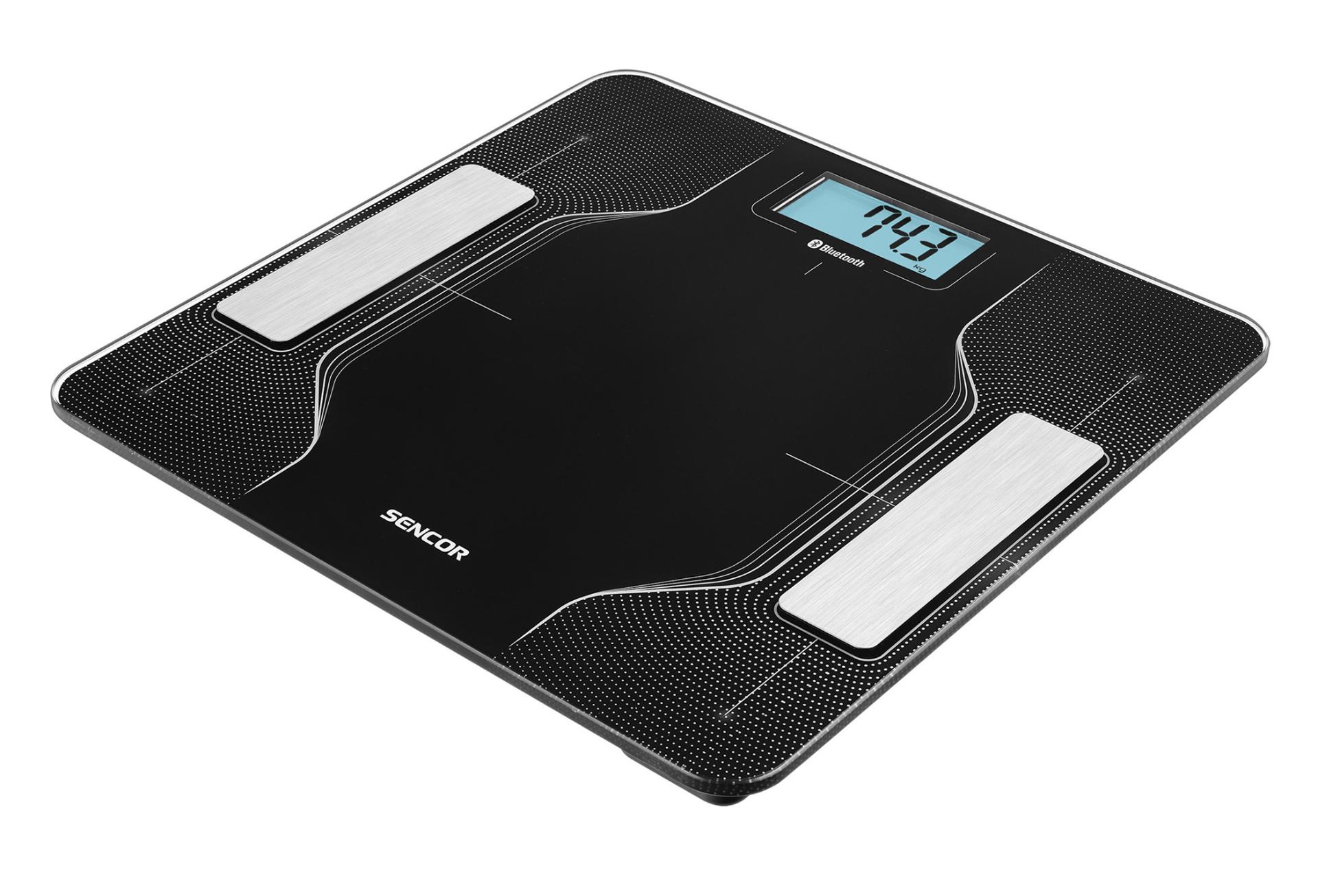 نمای کناری ترازوی وزن کشی سنکور SENCOR SBS 8002BK