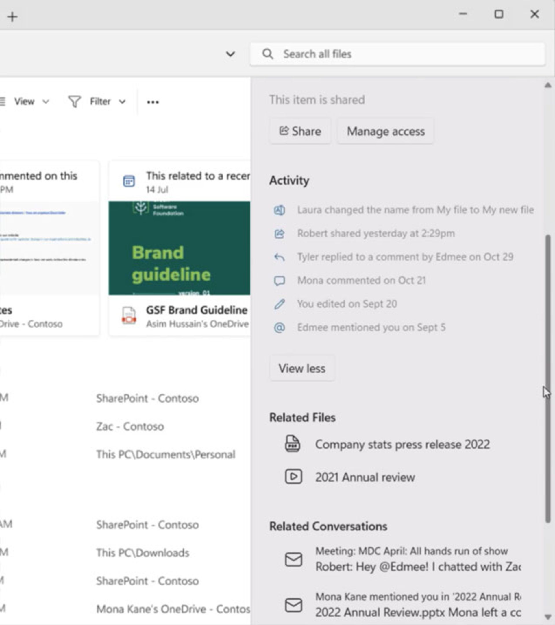 جستجوی فایل در باطراحی File Explorer