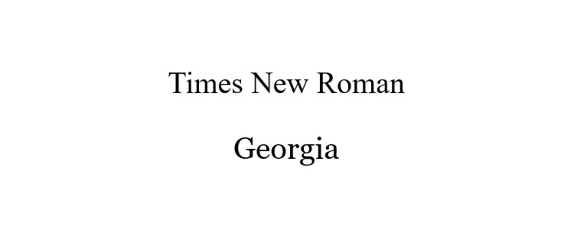 دو نوع فونت Serif لاتین