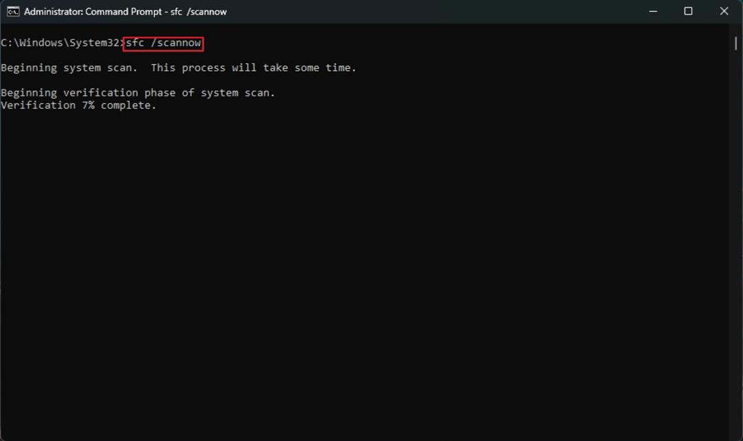 اجرای دستور SFC Scannow در CMD
