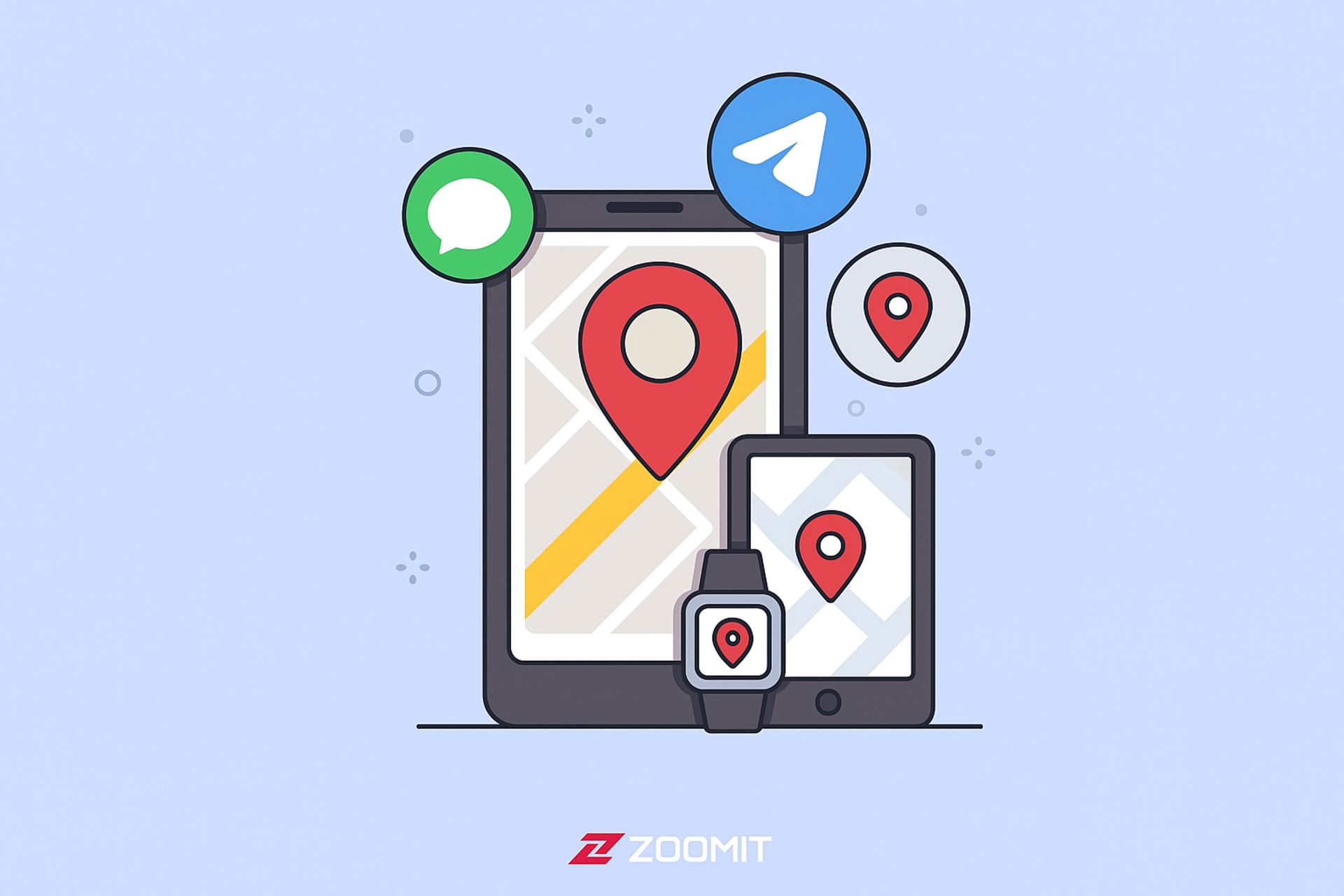 روش‌های فرستادن لوکیشن