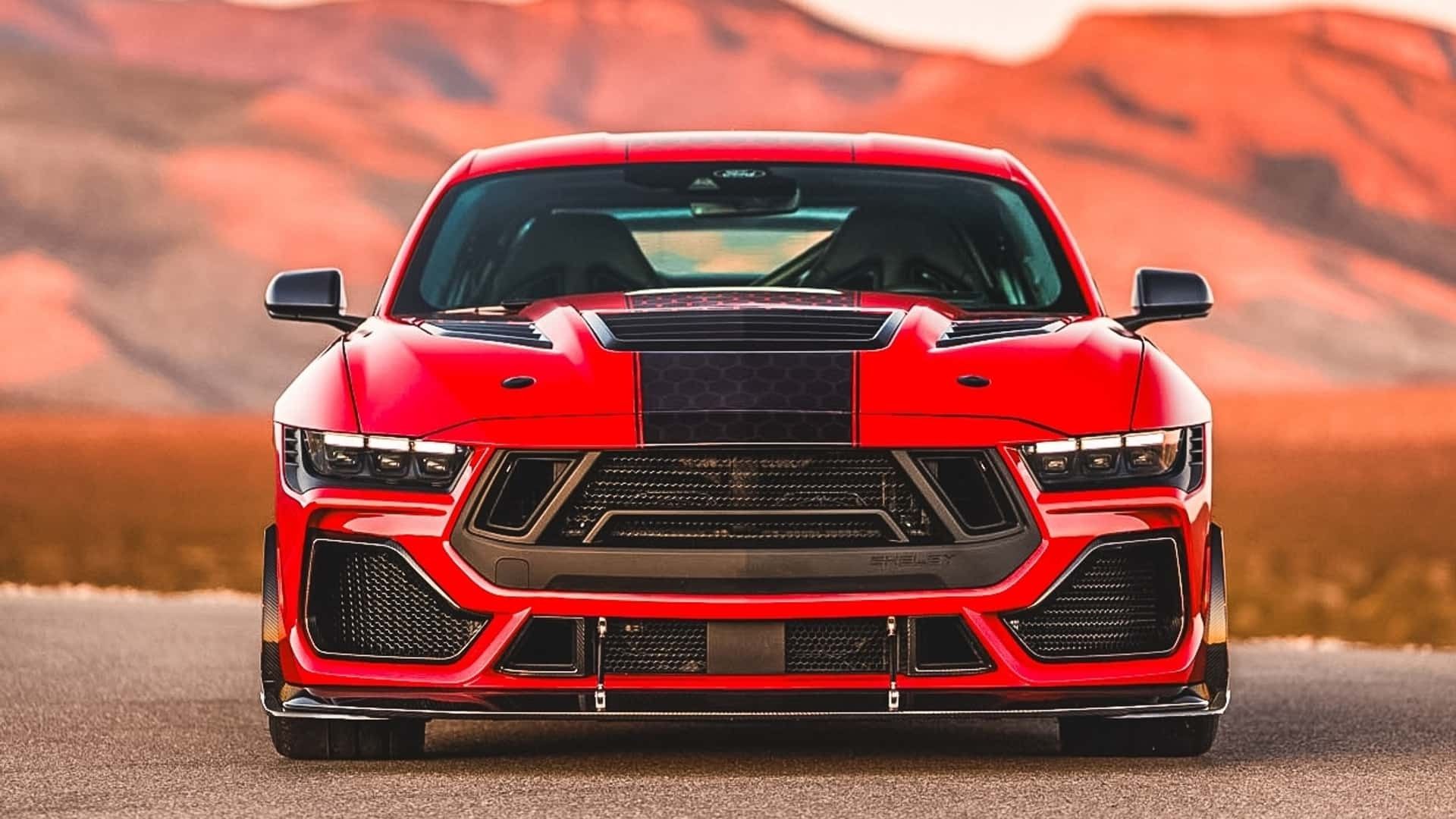 نمای جلویی خودروی شلبی Super Snake-R 2026