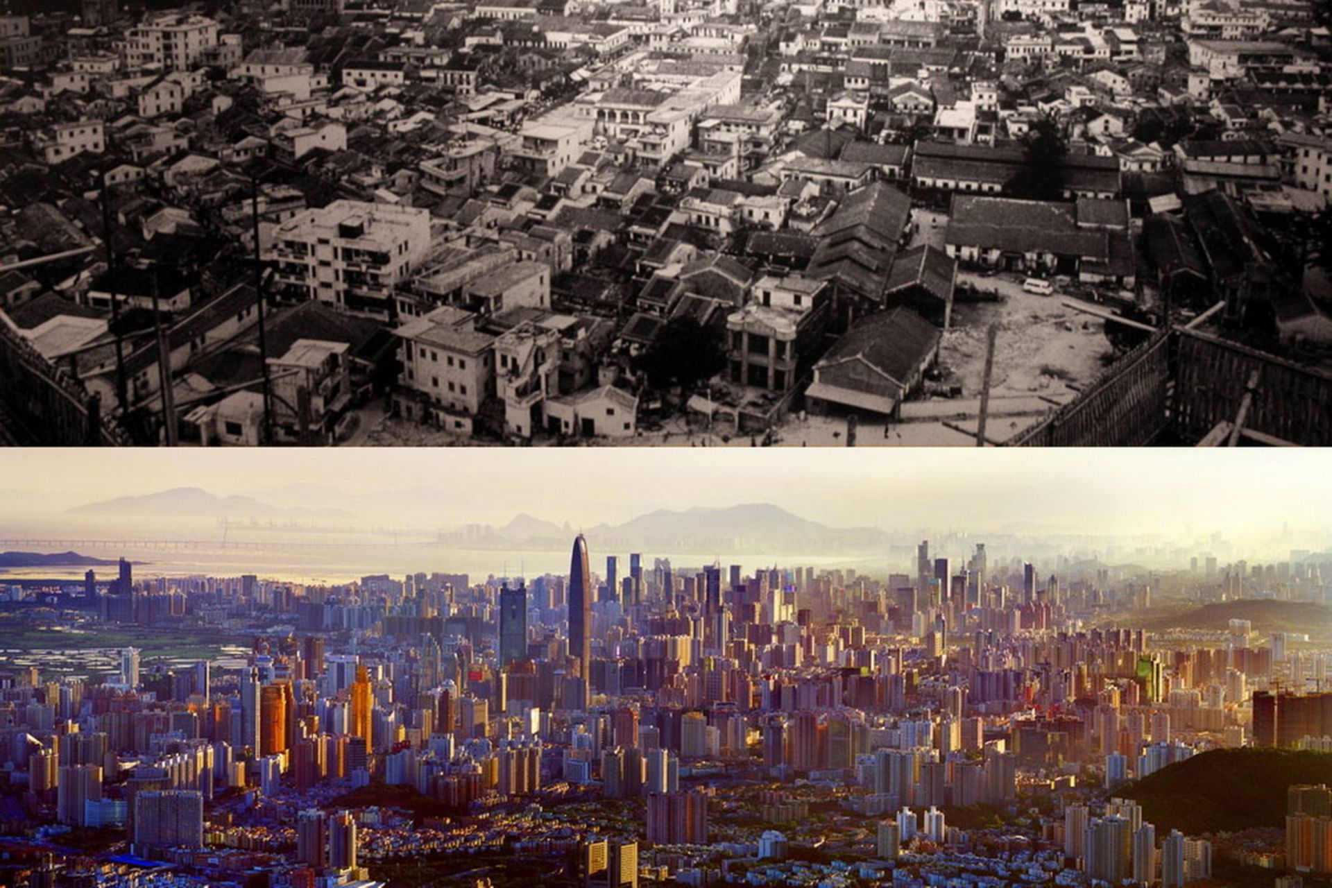 پیشرفت شهر شنژن بین سال 1979 تا 2010