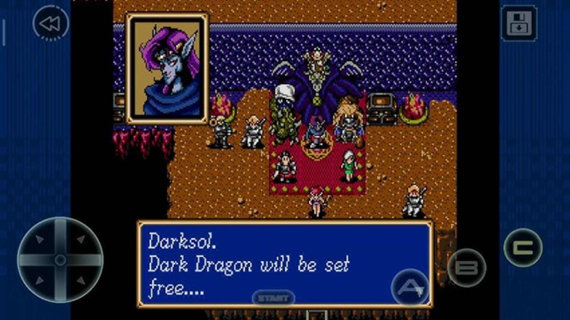 اسکرین شاتی از بازی Shining Force Classics
