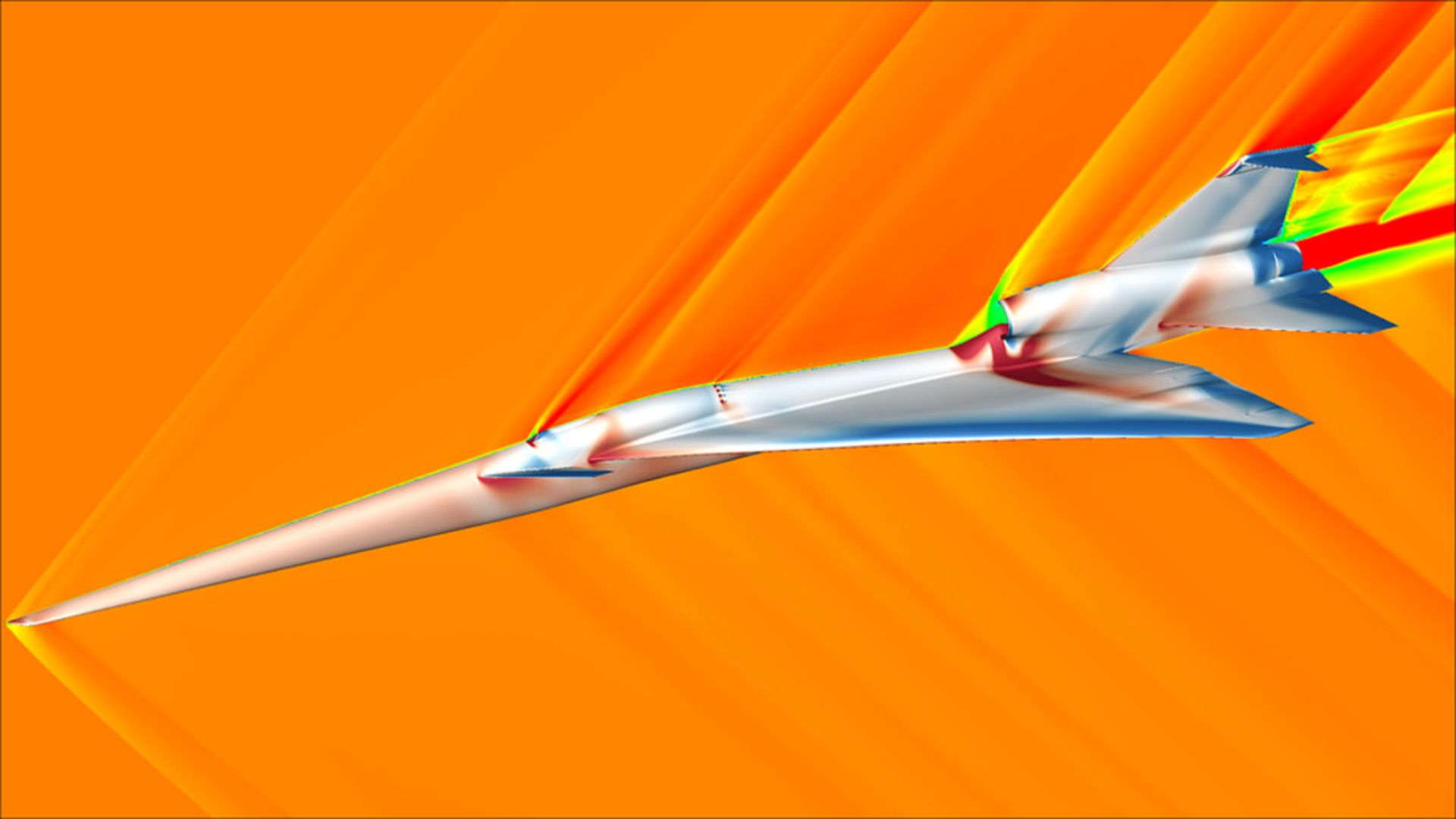 شبیه‌سازی امواج ضربه‌ای تولیدشده دراثر پرواز X-59
