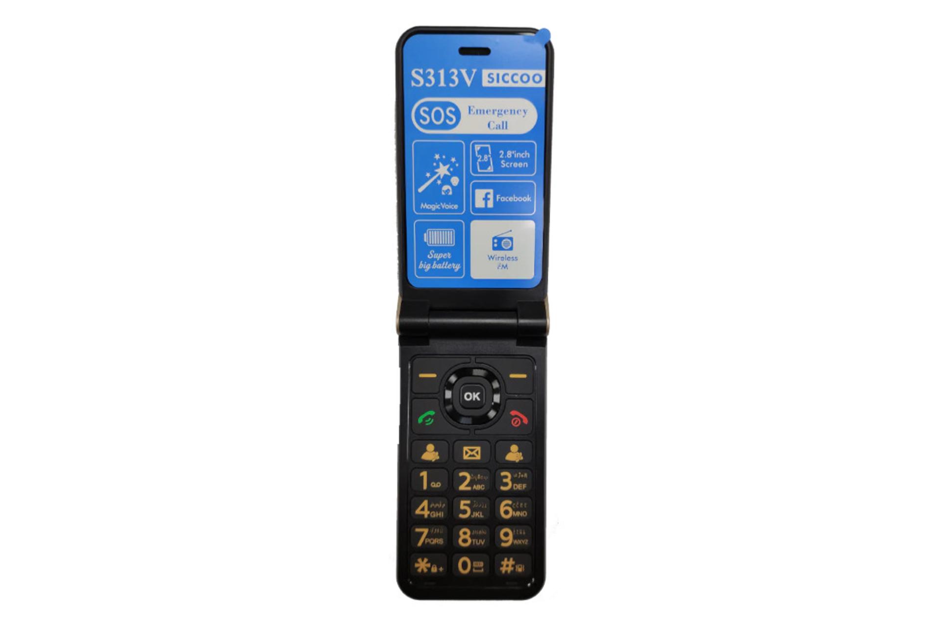 نمایشگر و صفحه کلید گوشی موبایل سیکو SICCOO 313V