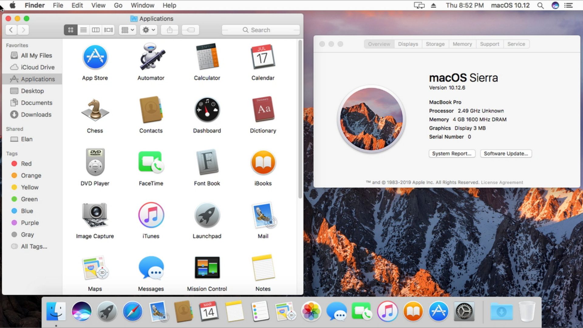 سیرا (macOS 10.12 Sierra) 