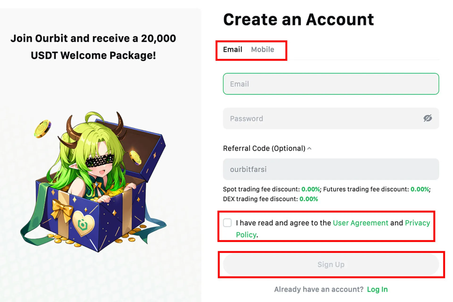 ثبتنام در صرافی اوربیت