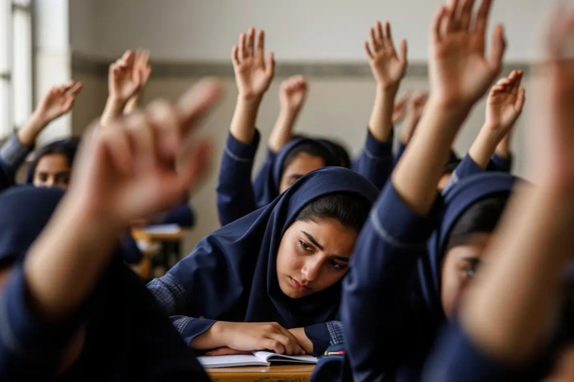 دانش‌آموزان در کلاس درس