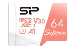 کارت حافظه سیلیکون پاور Silicon Power Superior microSDXC Class 10 UHS-I U3 64GB