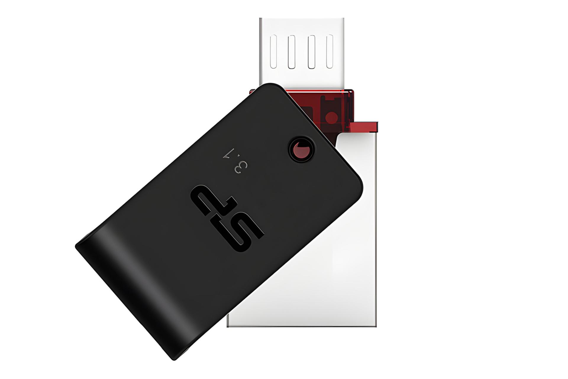 درپوش قابل چرخش فلش مموری سیلیکون پاور Silicon Power X31 128GB USB 3.1