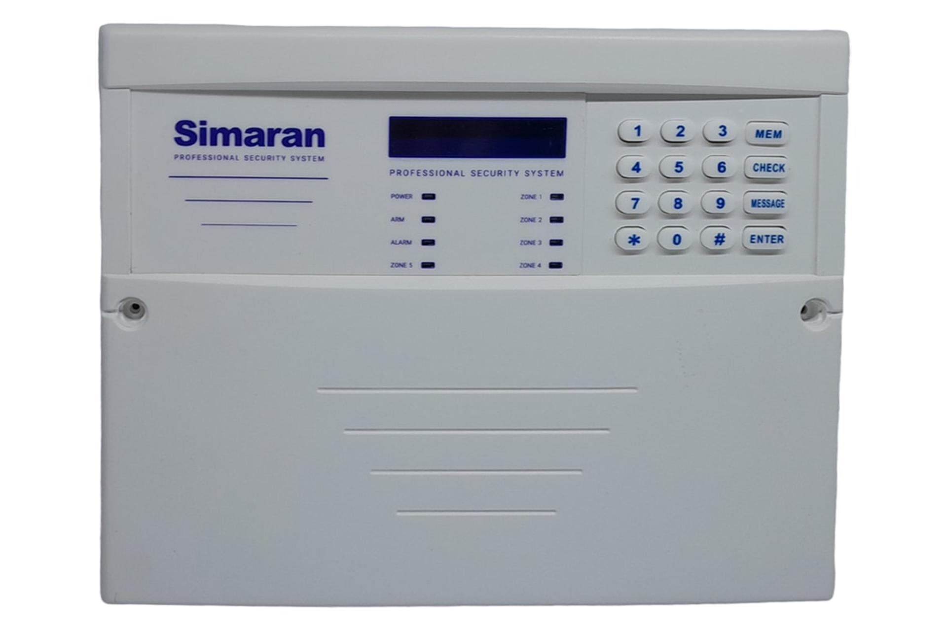 نمای پنل جلوی دزدگیر اماکن سیماران SM-SG6420 با نمایش صفحه کلید و نمایشگر