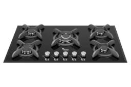نمای جلوی اجاق گاز صفحه ای سیمر G 570 رنگ مشکی