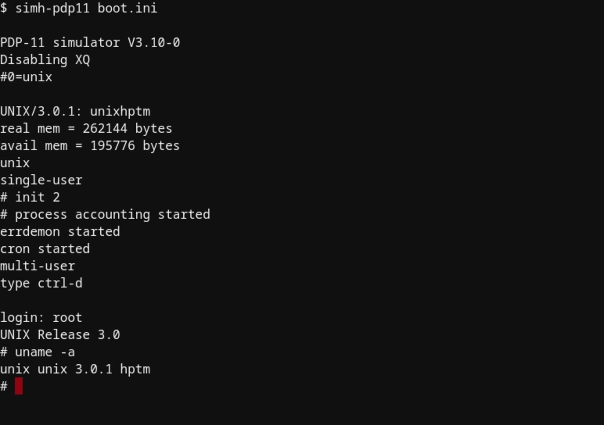 پیاده‌سازی یونیکس بر روی سیستم PDP-11