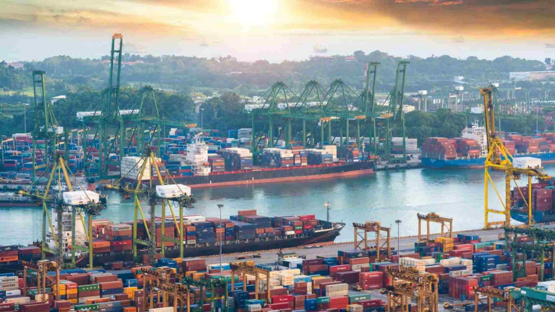 Singapore Port بندر سنگاپور