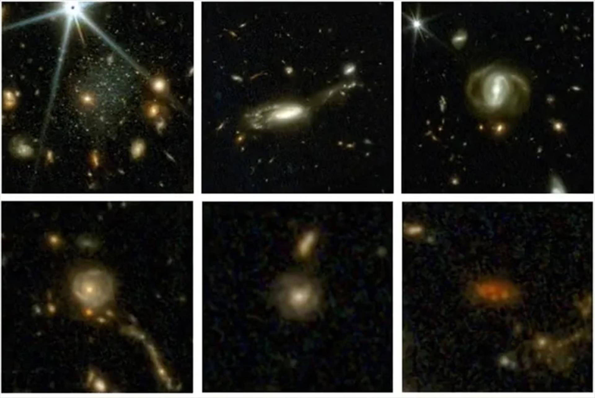شش کهکشان نقشه COSMOS