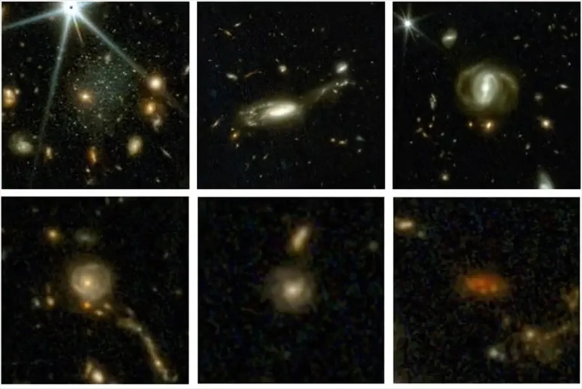 شش کهکشان نقشه COSMOS