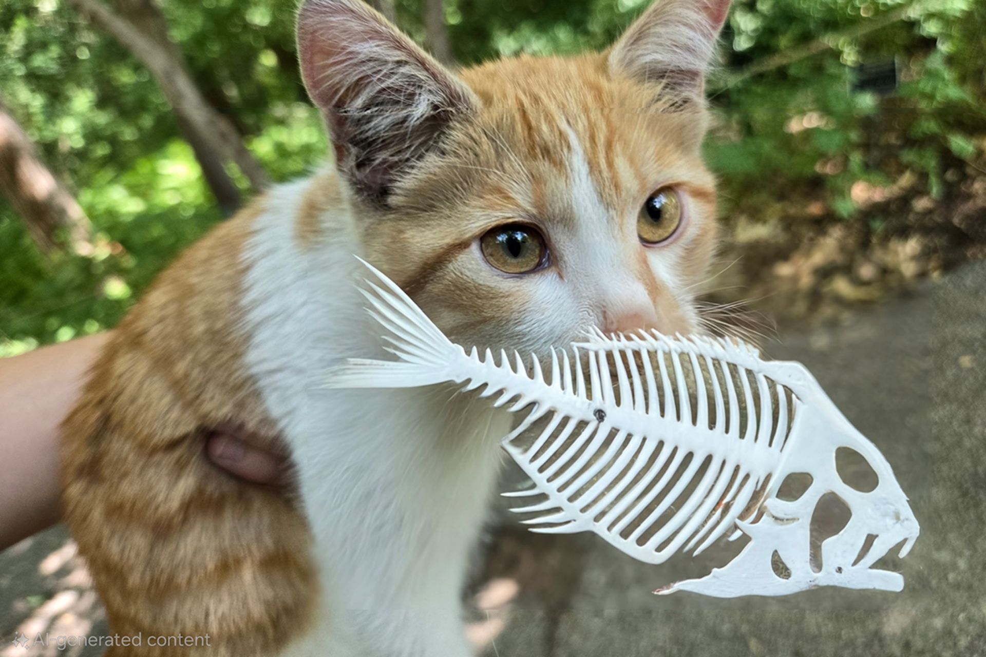 Add a fish to a cat image with Samsung's Sketch to Image