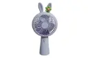 رنگ بنفش پنکه کوچک دستی مدل خرگوش گل‌دار Small fan Flower Rabbit