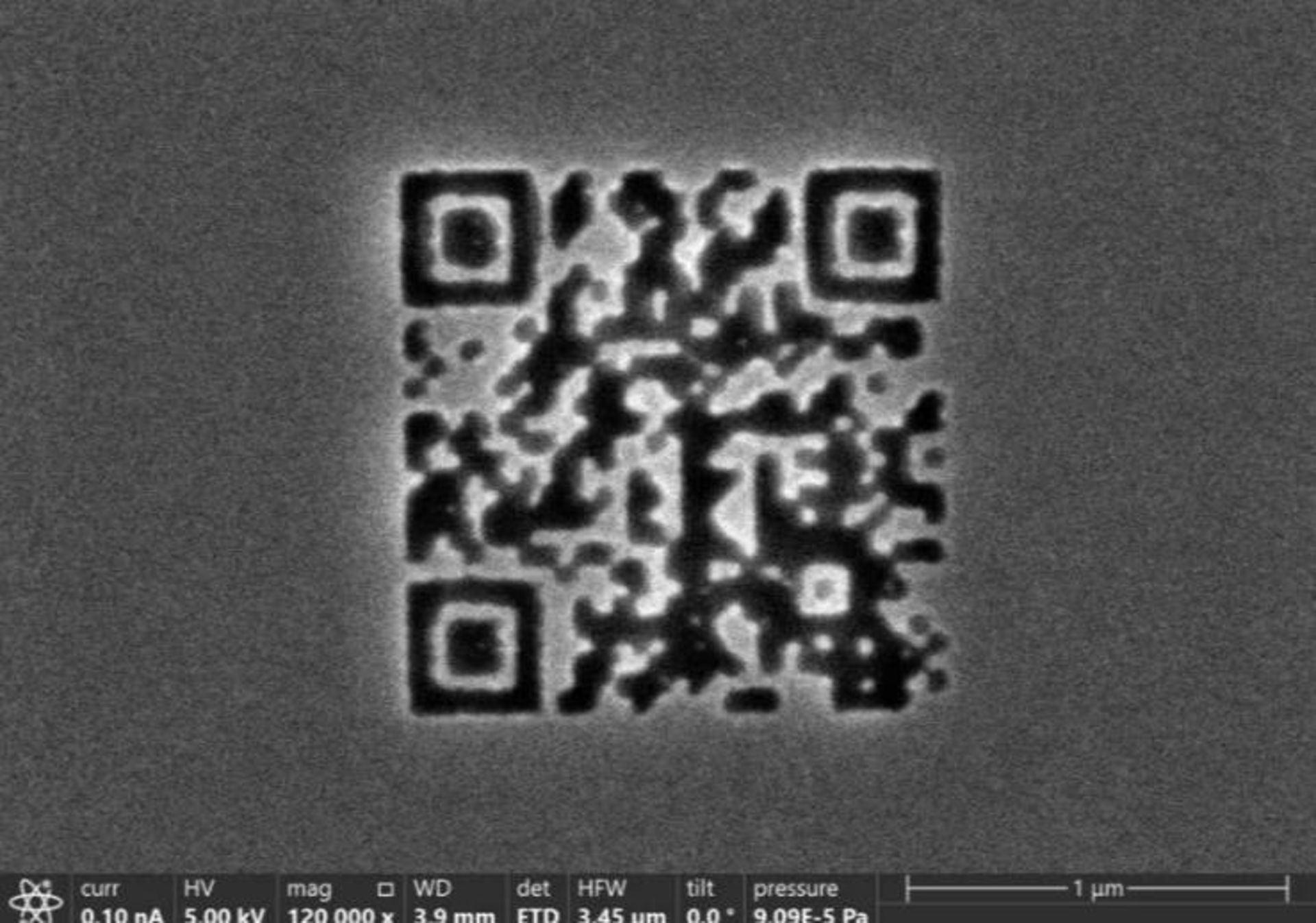 کوچک ترین کد QR جهان