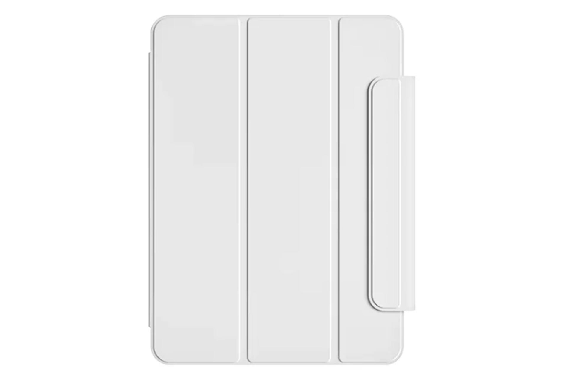 رنگ سفید قاب تبلت کیف کلاسوری مدل Smart Folio Case مناسب اپل iPad Pro 11 2024