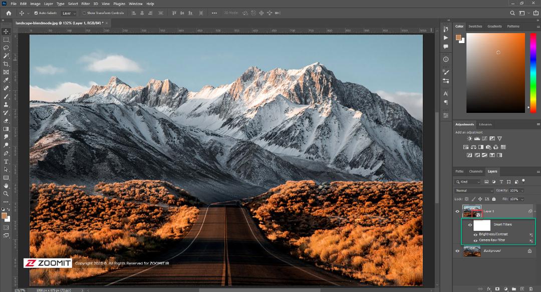 smart object در فتوشاپ