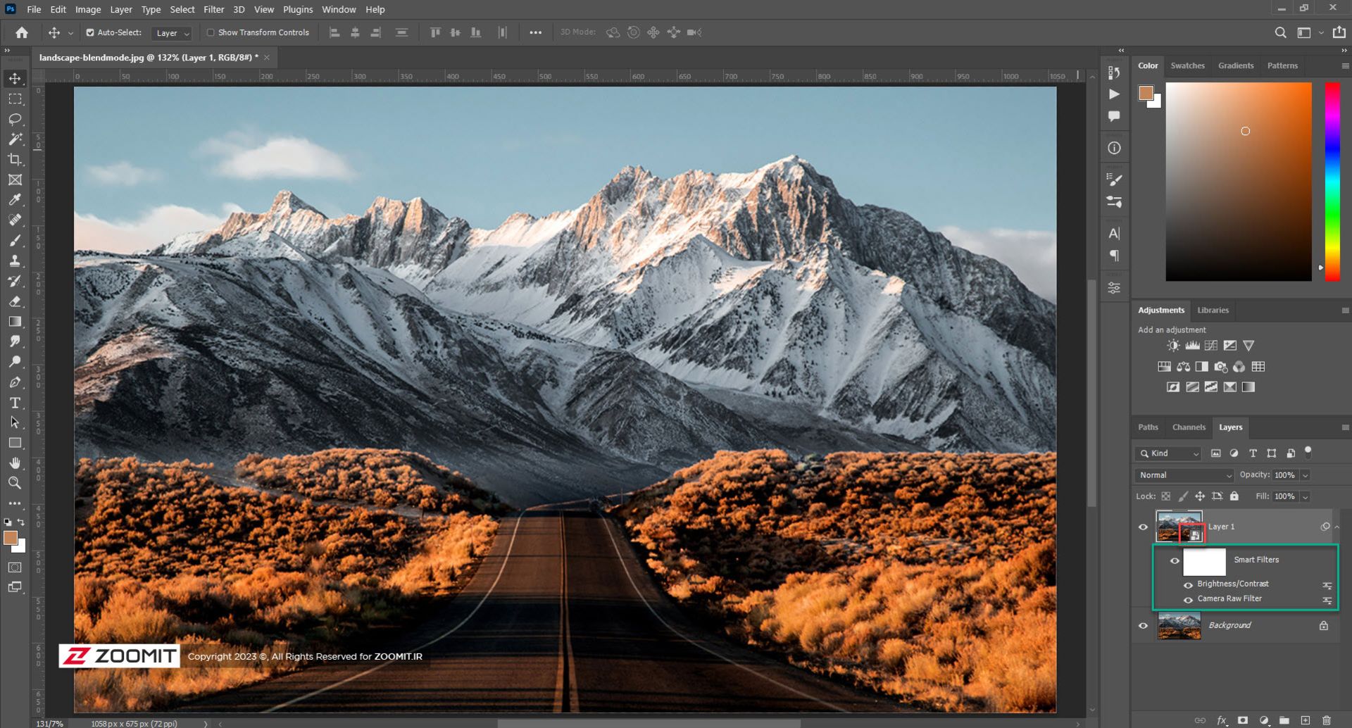 smart object در فتوشاپ
