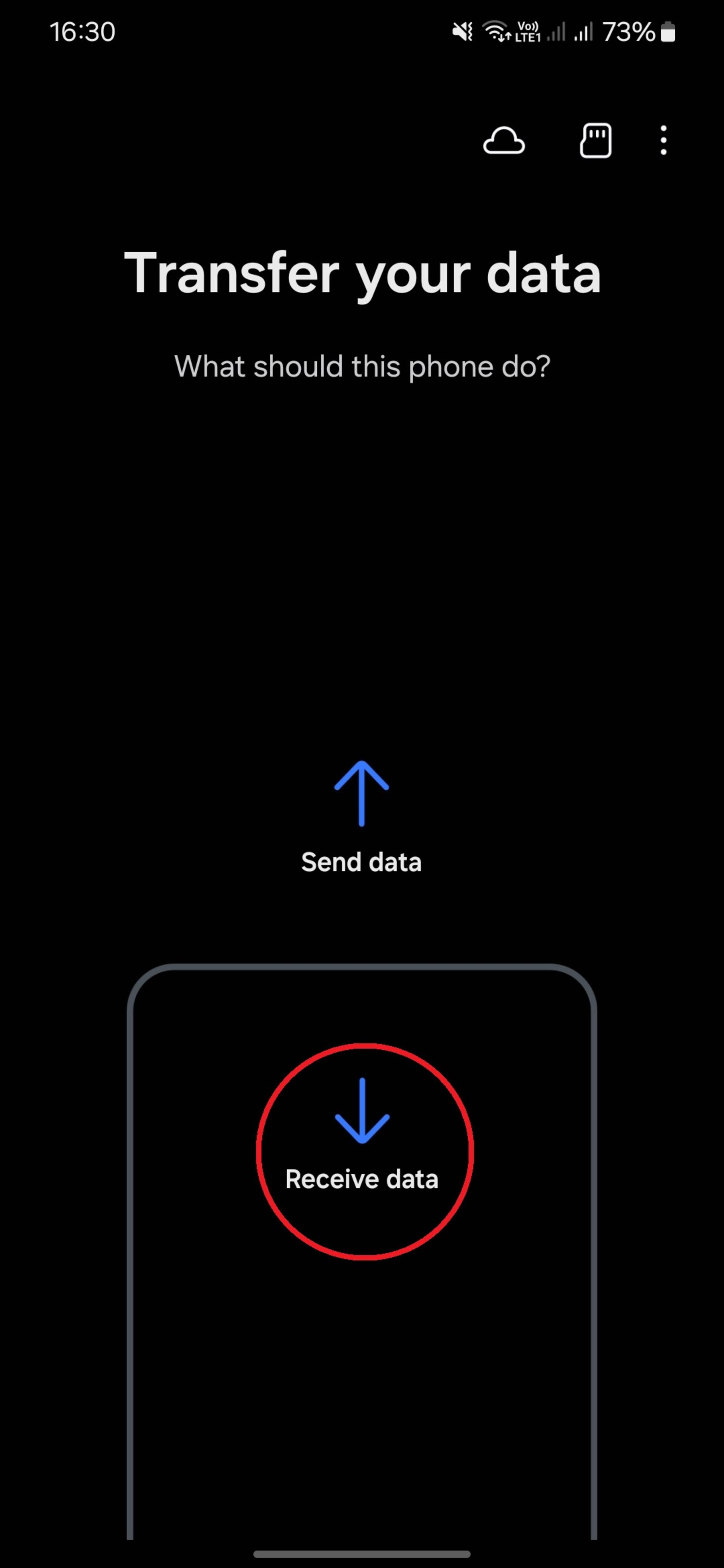 محیط برنامه smart switch