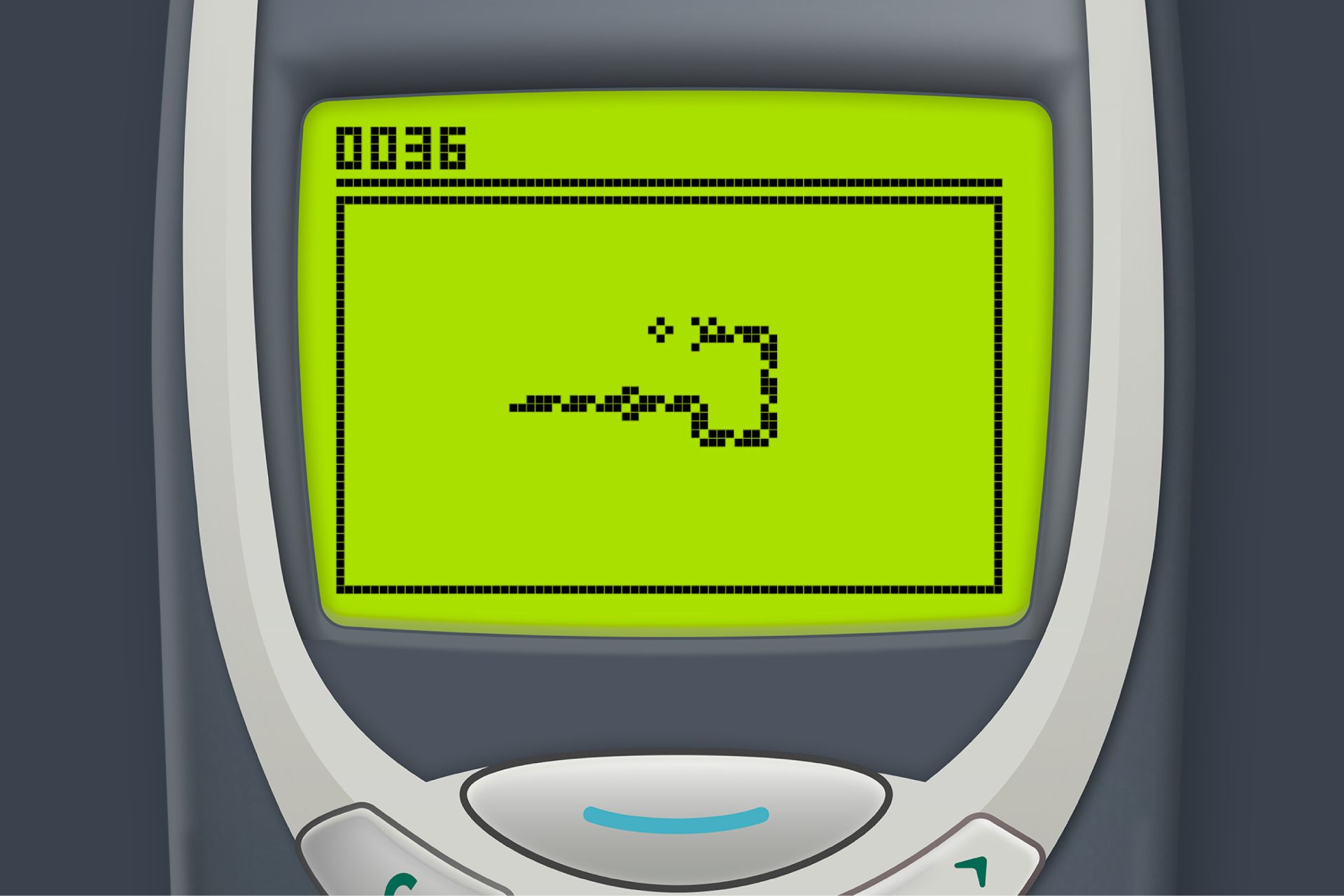 بازی مار روی گوشی قدیمی نوکیا