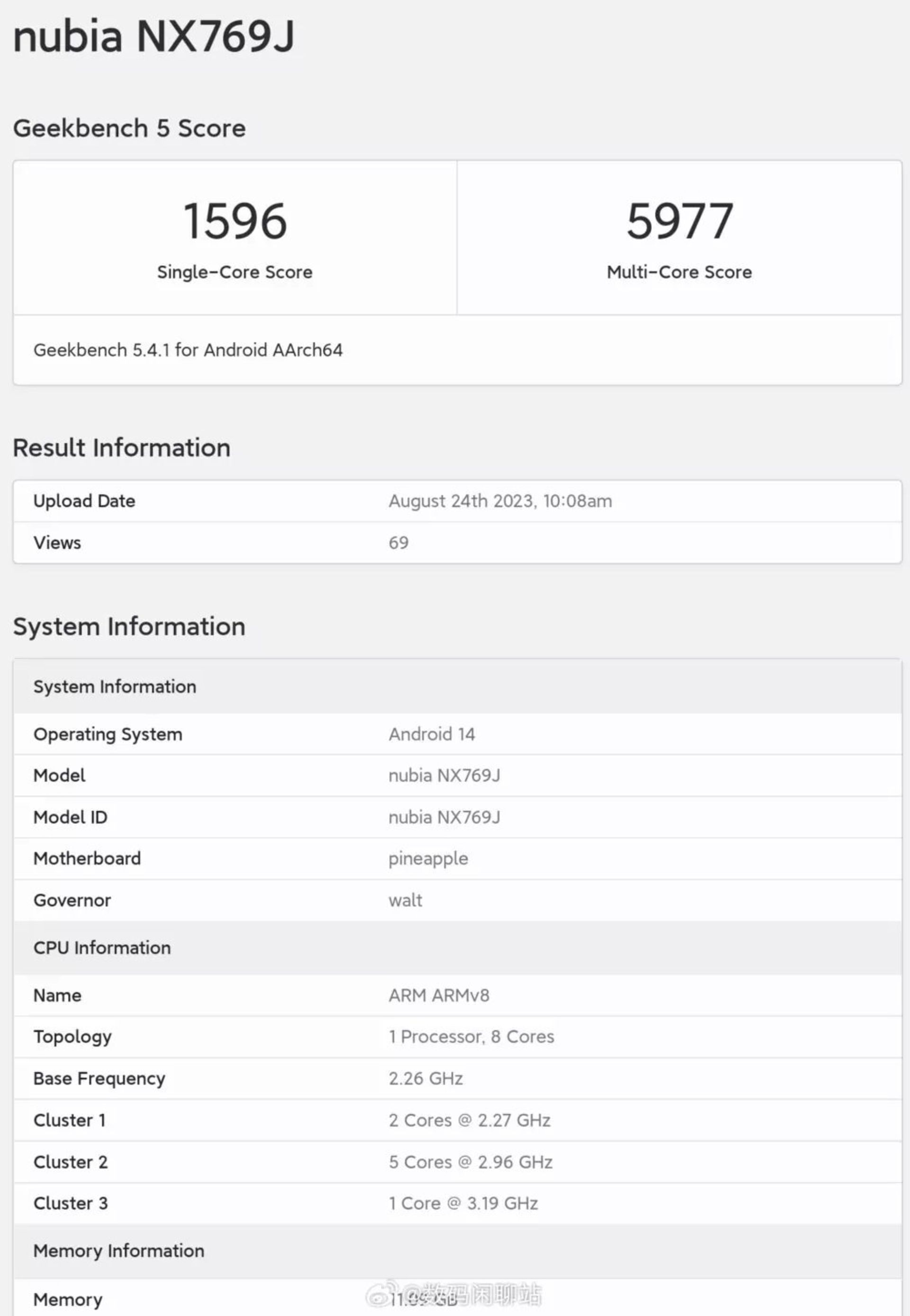 گیک بنچ ۵ تراشه Snapdragon 8 Gen 3