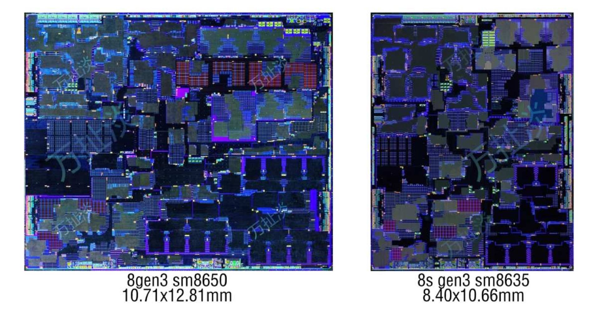 تراشه اسنپدراگون ۸ اس نسل ۳ در کنار اسنپدراگون ۸ نسل ۳
