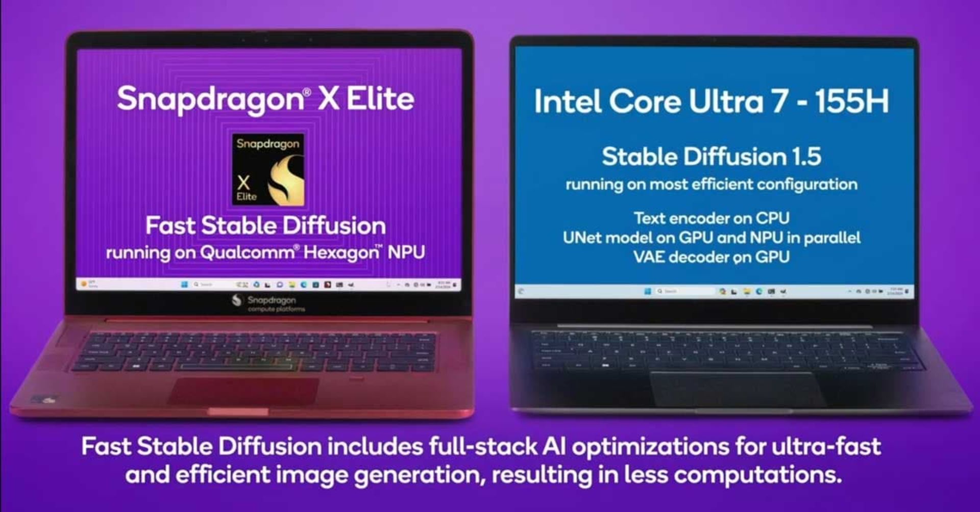 مقایسه قدرت اسنپدراگون ایکس الیت و پردازنده Core Ultra 7 در هوش مصنوعی