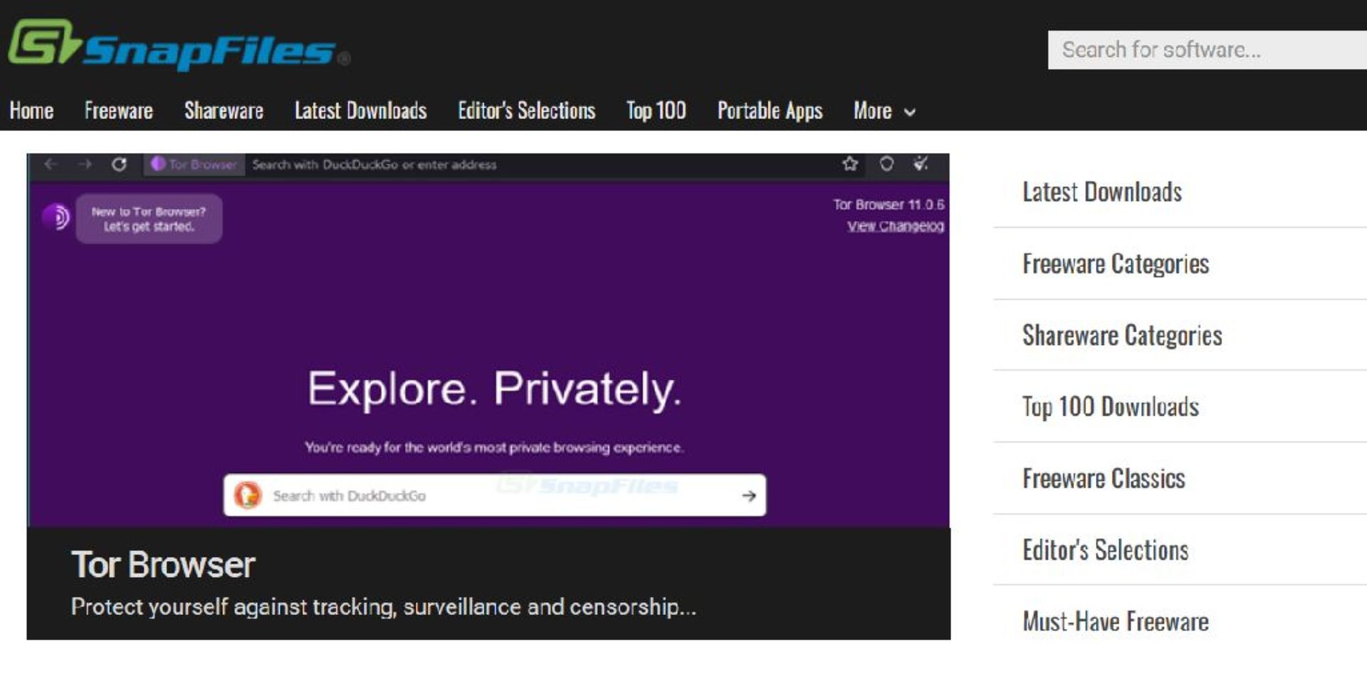 سایت دانلود رایگان SnapFiles
