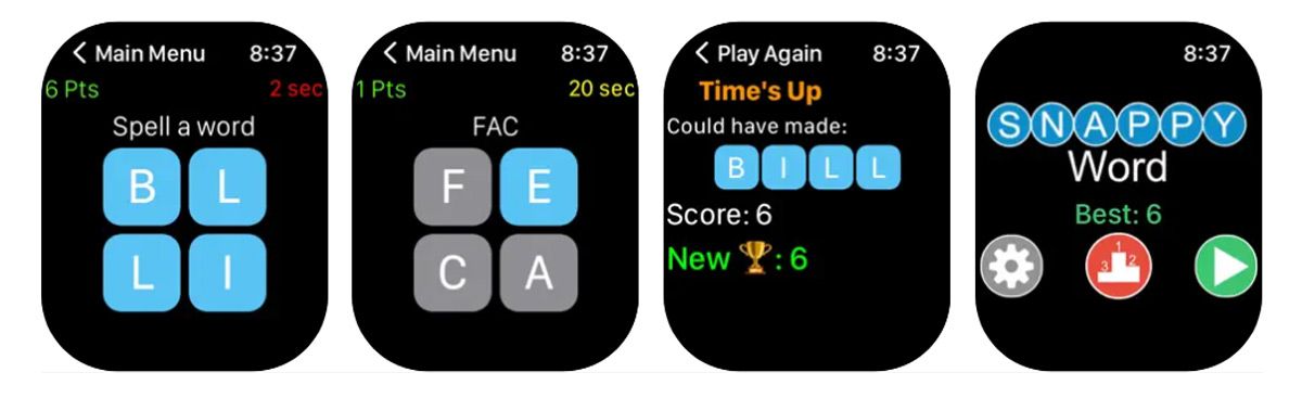 بازی Snappy Word - Word Puzzle Game برای ساعت هوشمند