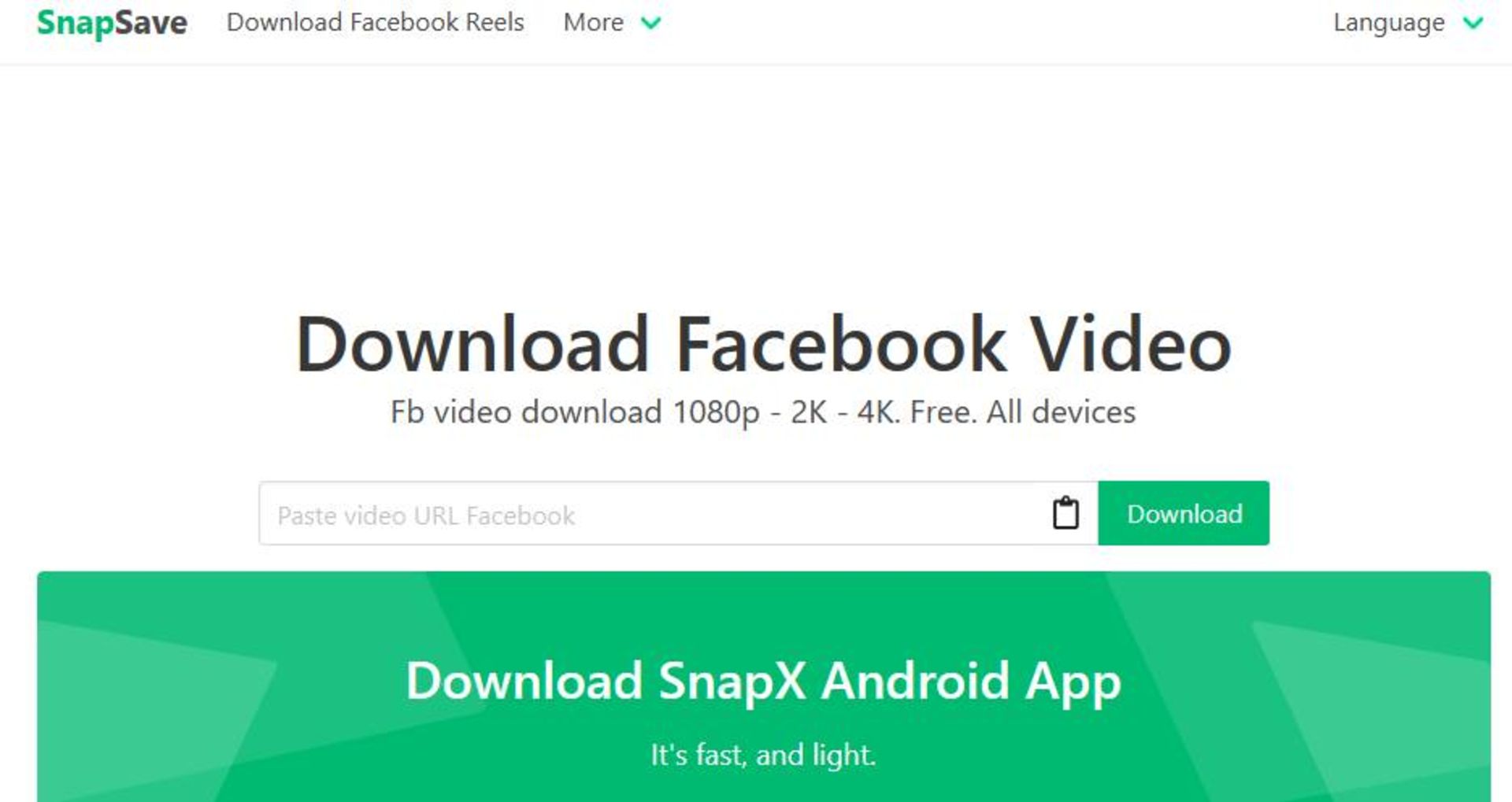 وب سایت SnapSave