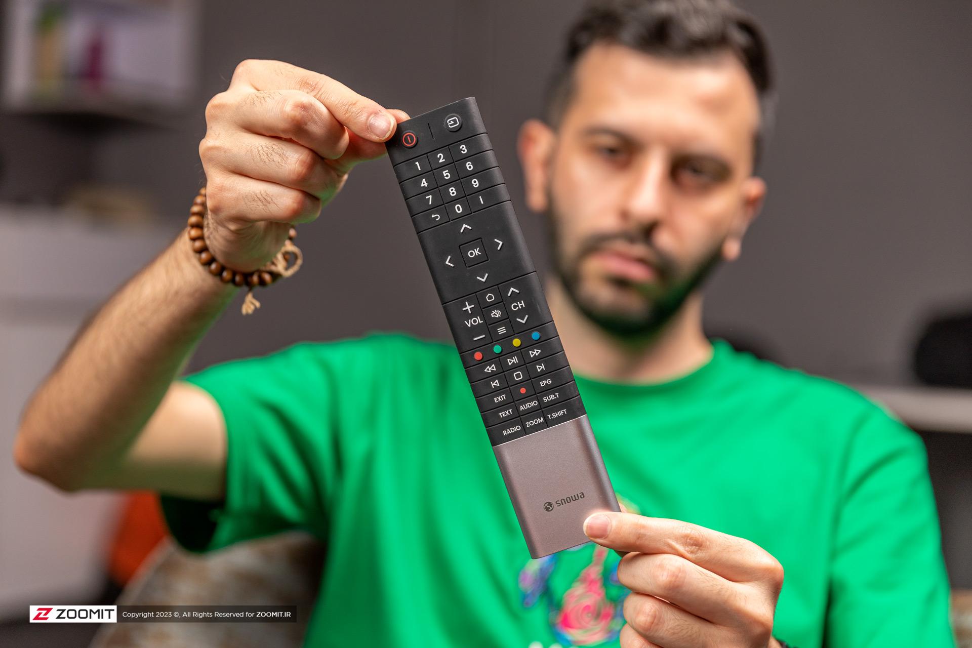 کنترل ساده تلویزیون ۵۵ اینچ SSD-55 اسنوا