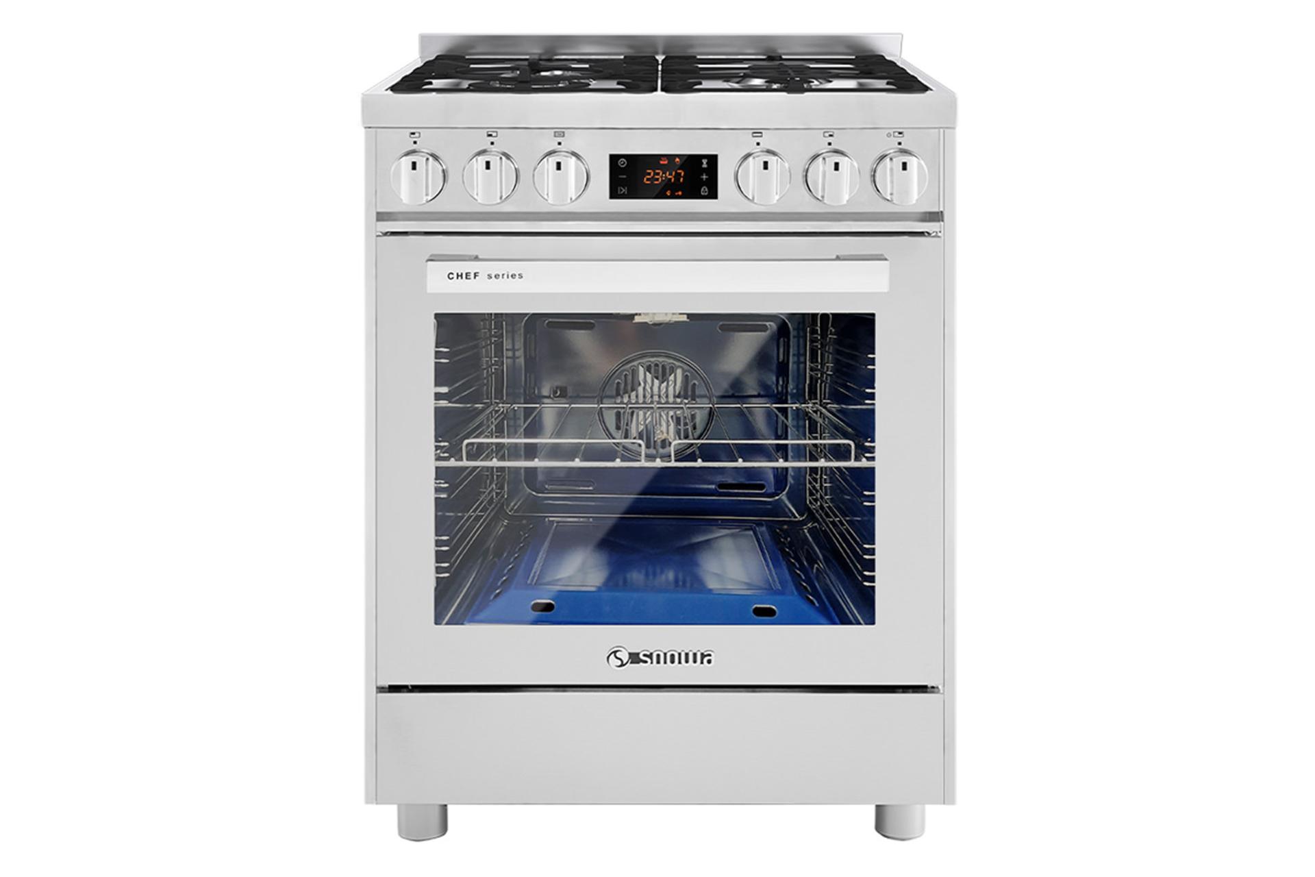 مرجع متخصصين ايران نماي جلوي اجاق گاز 4 شعله اسنوا شف SGC4-7121