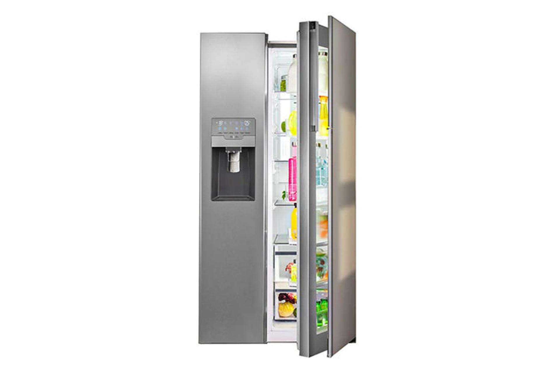 یخچال فریزر اسنوا Snowa S3Di-M200 نمای جلو و درب سوم باز
