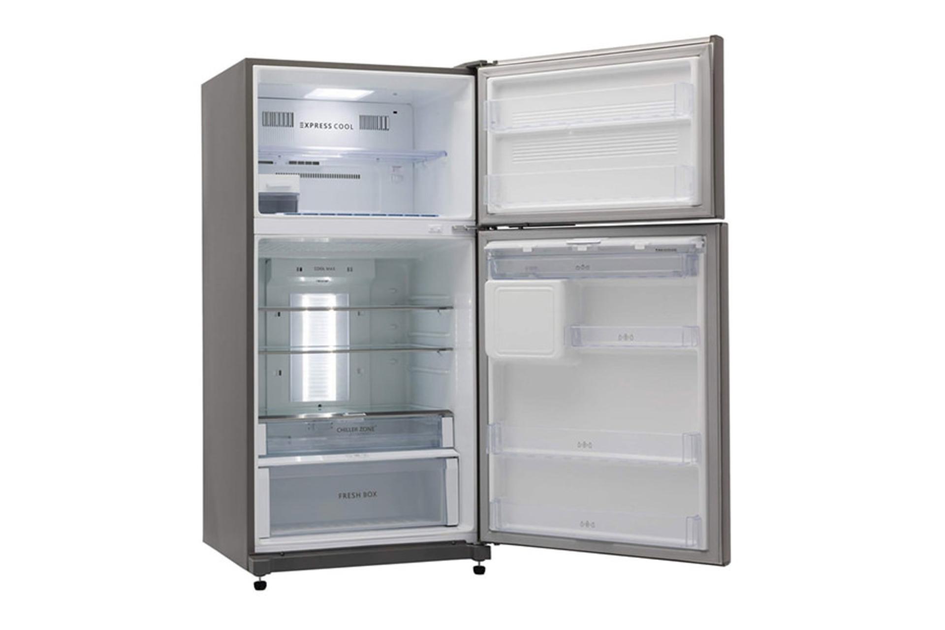 یخچال فریزر اسنوا Snowa STDi-L300 نمای داخل رنگ خاکستری