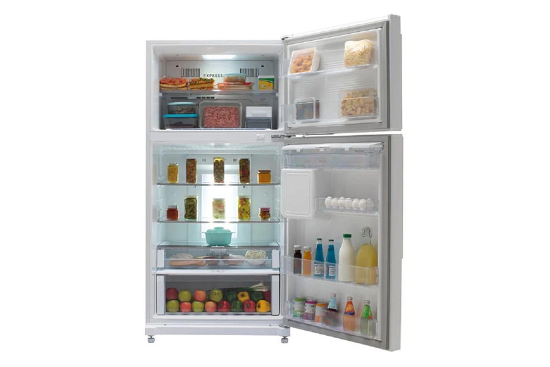 یخچال فریزر اسنوا Snowa STDi-L300 نمای داخل رنگ سفید
