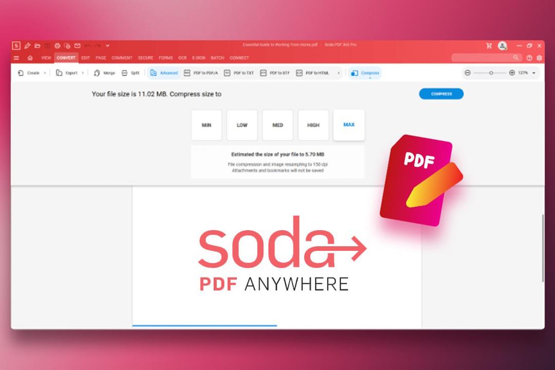 محیط نرم افزار Soda PDF